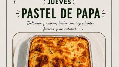 PROMO DEL DÍA JUEVES EN MOONA ❤️ PASTEL DE PAPA $14500