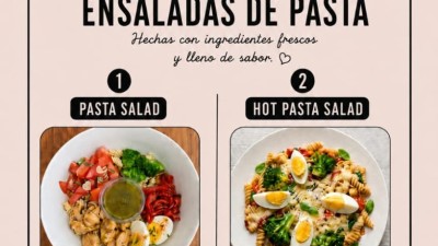 PROMO DEL DÍA MIERCOLES EN MOONA ❤️ PASTA SALAD / HOT PASTA SALAD $14500